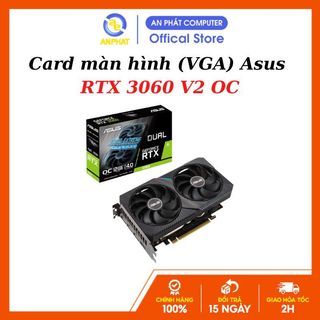  Card màn hình  VGA  ASUS Dual GeForce RTX 3060 V2 OC 12GB GDDR6  DUAL-RTX3060-O12G-V2  