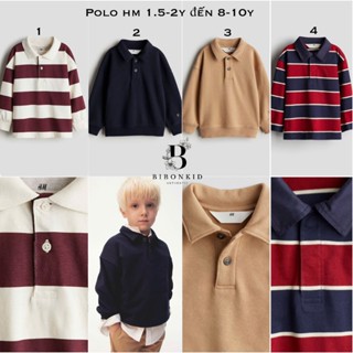[BibonKid] Áo nỉ/ áo thun polo bé trai HM US/ UK/ JP 1.5-2y đến 8-10y