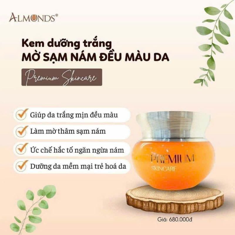 kem dưỡng chính hãng, mẫu mới. almonds