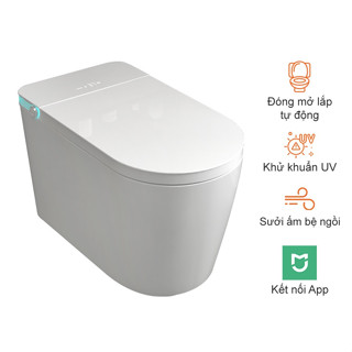 Bồn Cầu Xiaomi X1 premium New 2025 Thông Minh Kết Nối App, tự động điều chỉnh nhiệt độ, không giới hạn Áp xuất nước