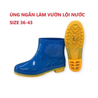 Ủng ngắn làm vườn Trường Thịnh size 36-43, ủng cổ ngắn, ủng đi mưa