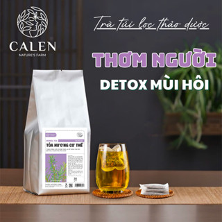 Trà detox mùi hôi cơ thể Calen Nature Farm, thải độc tố, đốt tuyến nhầy hôi nách, giảm tiết mồ hôi chân tay bịch 30 gói
