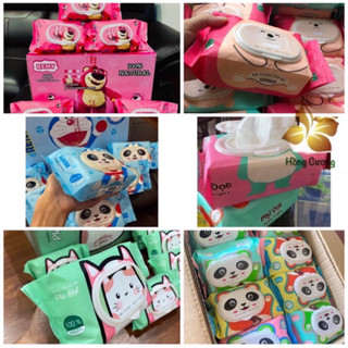 [Thùng 32 gói] Khăn giấy ướt Phú Đạt an toàn cho bé, không mùi không cồn.