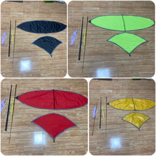 Combo Áo Diều + Khung cacbon phù hợp làm diều Mini lắp ghép 1m3