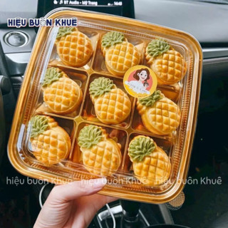  10 Hộp Nhựa 9 Ô Đựng Bánh Dứa 50g Bánh Mochi Bánh Thỏi Vàng Bánh Bao Mini Bánh Trung Thu  999  