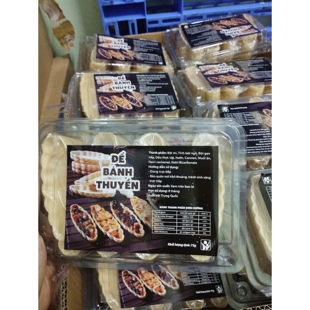 Đế bánh thuyền - set 60 cái