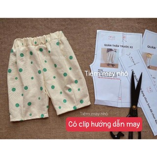 RG358_Rập giấy may quần baggy trẻ em