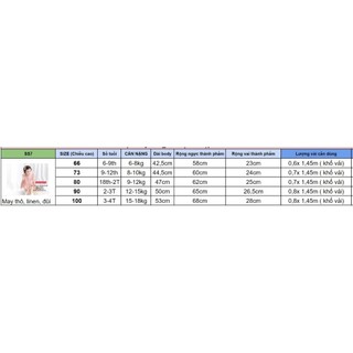SS7- Rập giấy may romper cánh tiên sơ sinh