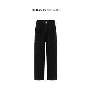 Quần Jeans Ống Rộng Baravas / Black Colors - Version Premium
