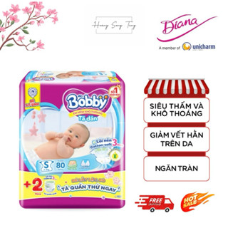 Tã dán Bobby Lõi nén cotton-soft 3mm êm mềm khô thoáng size XS/S/M/L/XL. NPP Hoàng Song Tùng