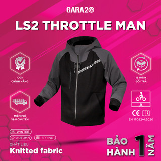 Áo Bảo Hộ Nam LS2 Throttle Man Hoodie Có Giáp An Toàn Chuẩn A Đi Xe Máy Mô Tô PKL [Chính Hãng]