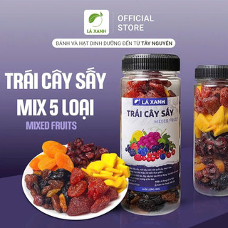 Trái cây sấy dẻo Nhà Lá hũ 500g Hoa quả sấy dẻo tốt cho người ăn kiêng bà bầu 