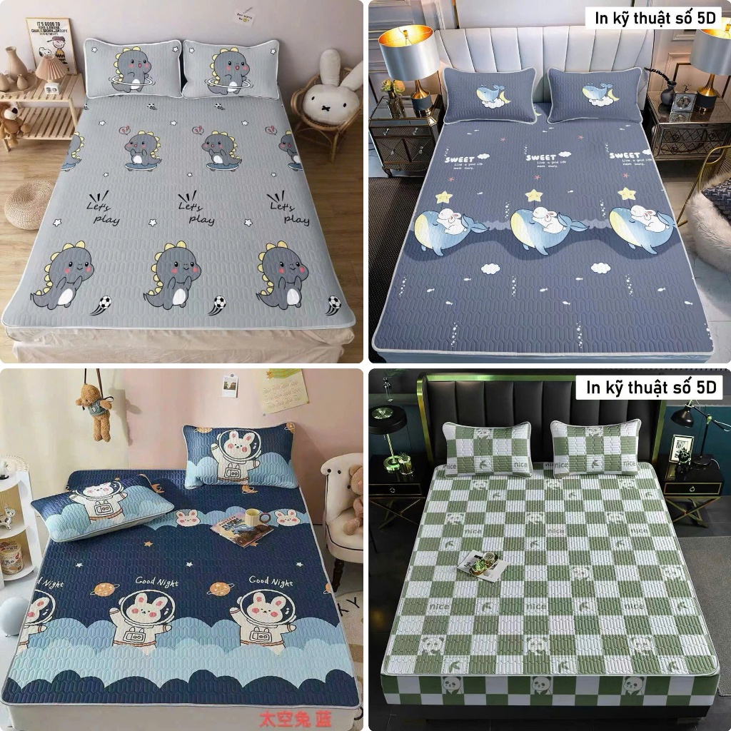 [Chính Hãng] Chiếu điều hòa 5D Cao Cấp Vải Tencel Mát Cho Mùa Hè[Tăng Vỏ gối] (m2/m4/m5/m6/m8/2m2)