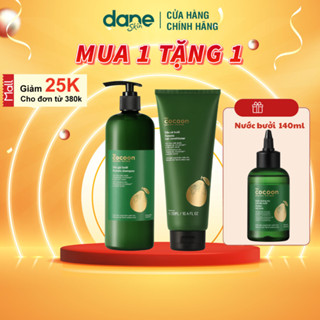Combo dầu gội bưởi Cocoon 500ml, dầu xả bưởi Cocoon 310ml - Giúp kích mọc tóc, phục hồi hư tổn, giảm khô xơ gãy rụng