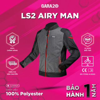 Áo Bảo Hộ Nam LS2 Airy Evo Man Có Giáp An Toàn Chuẩn A Đi Xe Máy Mô Tô PKL Dạng Lưới [Chính Hãng]
