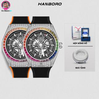 Đồng Hồ Cơ HANBORO 9010 NAM 2023 | Tặng kèm bóp đựng đồng hồ