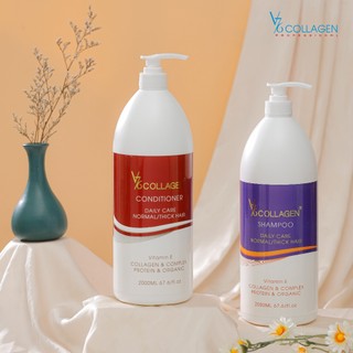  Dầu gội xả phụ hồi tóc hư tổn V76 Collagen Daily Care Italy 500-2000ML 