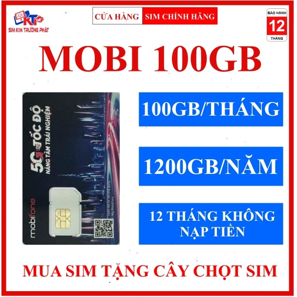 SIM 5G MOBIFONE TRỌN GÓI KHÔNG NẠP TIỀN MDT255 MDT350 12MDT150 12MDT50