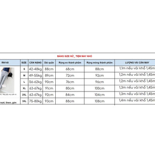RN140_Rập giấy may quần âu nữ