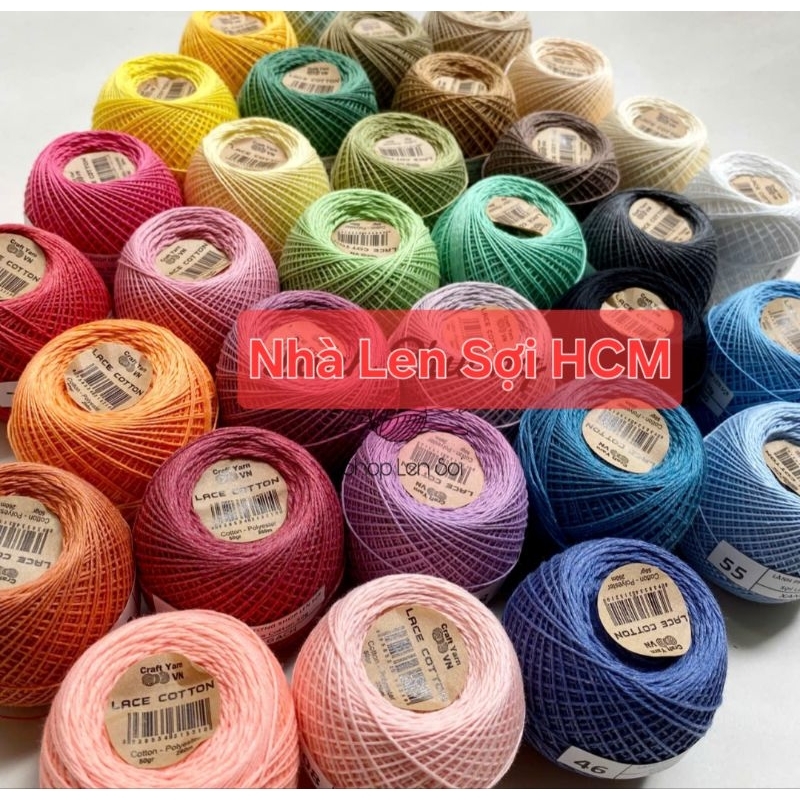 Sợi Lace Cotton Lẻ Cuộn