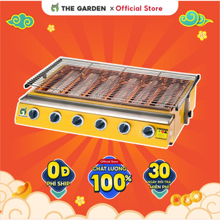  Bếp nướng không khói gas lò nướng khí THE GARDEN x GREENFIRE 4 6 8 họng dài ngắn làm thịt nướng hàu 