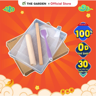 Khuôn làm kẹo nougat THE GARDEN IGWT, dụng cụ làm kẹo hạnh phúc đế rời 2-5-6 chi tiết 60 viên