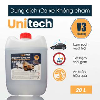 Nước rửa xe không chạm UNITECH V3 (can 20 lít) - Dung dịch không chạm chính hãng, giá tốt