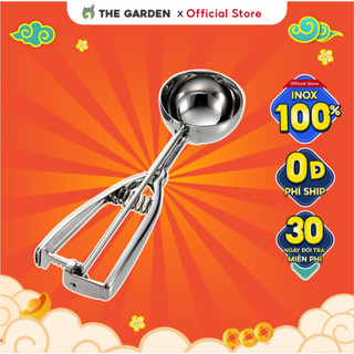 Muỗng múc kem THE GARDEN lGWT chất liệu inox, kích thước 5cm - Hàng chính hãng