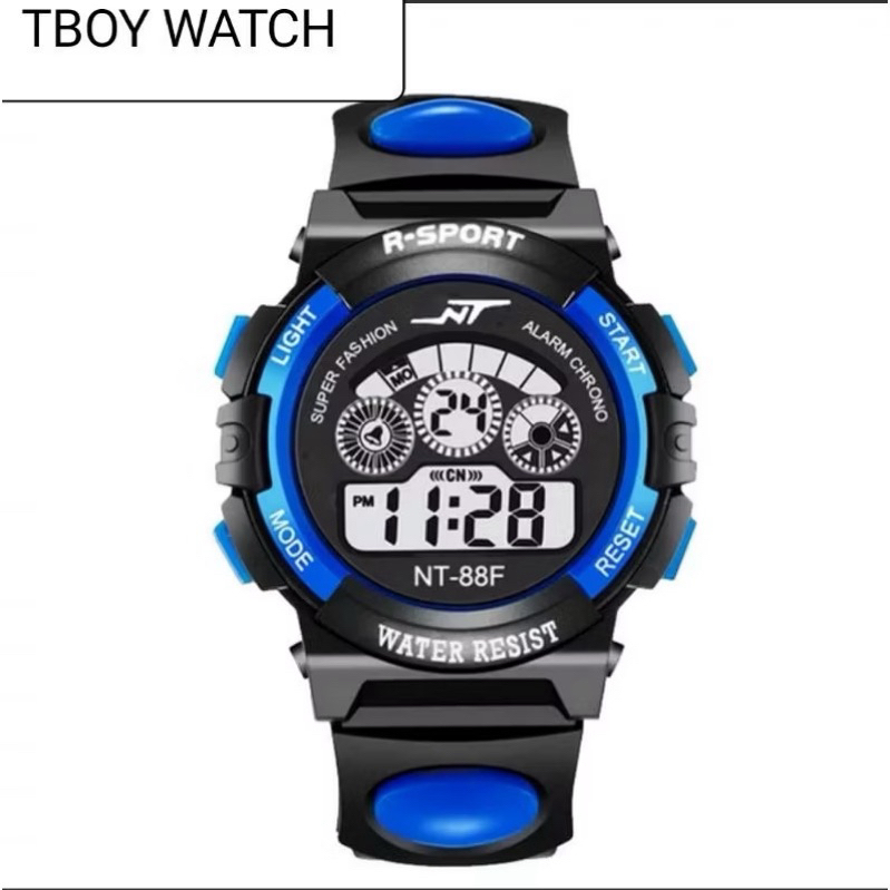 Đồng Hồ Trẻ Em Điện Tử Thể Thao R-Sport D22| Dành Cho Bé Trai Bé Gái, Có Đèn LED 7 Màu, Báo Thức, Chống Nước