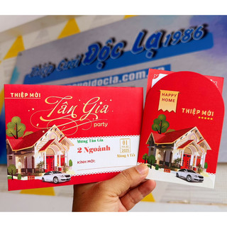 Thiệp Tân Gia 2025 Đỏ