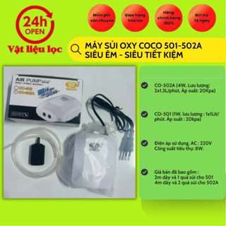 máy sủi oxy CoCo 501-502 siêu êm siêu tiết kiệm
