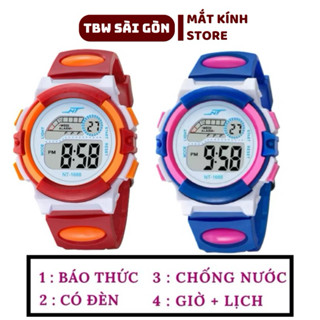 Đồng hồ trẻ em điện tử cho bé trai có đèn led nhiều màu sắc chống nước tốt D22
