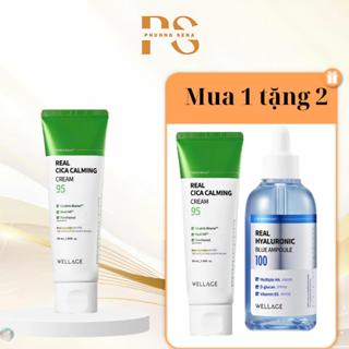 ( Mua 1 tặng 2 ) SN0679-Mua 1 tuýp kem cica 50ml tặng 1 Serum HA Wellage  +  tặng 1  Kem Cica Wellage