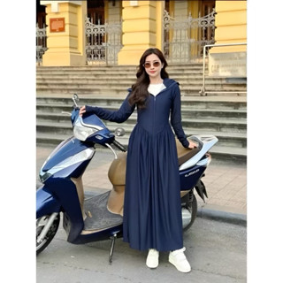 [ Áo 2 Lớp ] Áo Váy Chống Nắng Toàn Thân Vải thun Lạnh Chống Tia UV