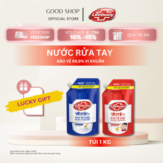 Nước Rửa Tay Lifebuoy Túi 1KG Sạch 99,9% Vi Khuẩn /Xanh Sữa Dưỡng Ẩm/Đỏ Bảo Vệ Toàn Diện/
