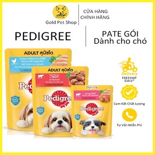  Pate Cho Chó Pedigree Vị Gà Gan và Rau Củ 80g - Thức Ăn Dinh Dưỡng Tiện Lợi Cho Chó Cưng 