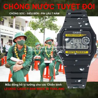 Đồng Hồ Nam Casio F-94W9 .d., Made In Thailand, Chống Nước, Siêu Bền, Pin Lâu 7 Năm, Mẫu Huyền Thoại