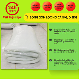Bông gòn lọc hồ cá 1Kg, 0.5Kg