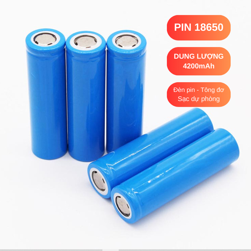 [Mới 100%]Pin 18650 dung lượng cao 4200mAh 3.7V