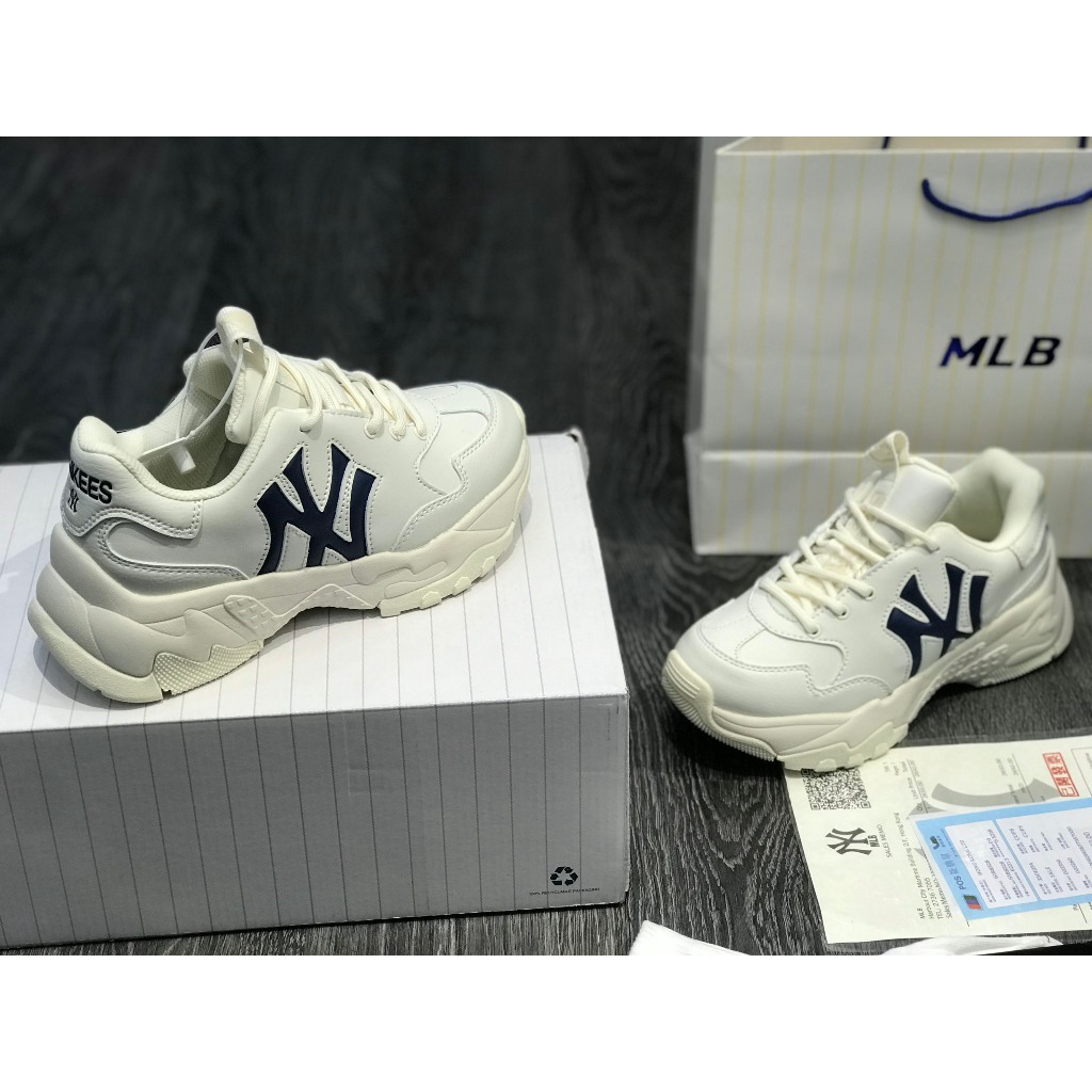 (Rùa Sneaker) Siêu Phẩm Giày Thể Thao Sneaker M/LB Chunky Xanh Na/vy Cao Cấp+Tặng Tất