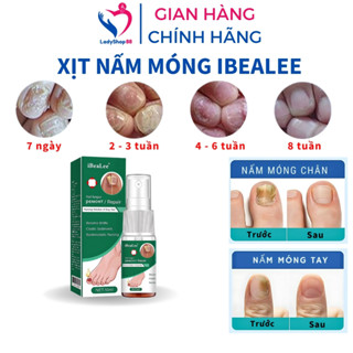Xịt nấm móng iBeaLee 10ml Serum nấm móng tay chân dưỡng móng kháng khuẩn hết bọng móng TP11