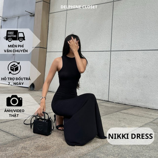 [DELPHINE]_Đầm cổ lọ sát nách | Nikki dress