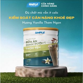 Simple Meal: Bữa ăn dinh dưỡng trọn vẹn dạng bột uống với Protein Isolate từ thực vật - Vị Vani