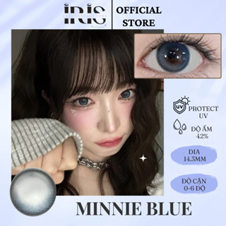 Kính áp tròng cao cấp IRIS Minnie Blue Lens +Tặng kèm khay dụng cụ