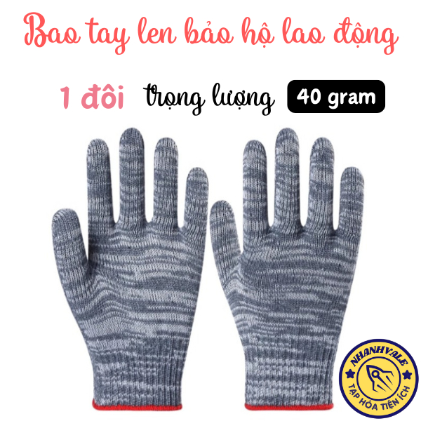 Bao tay len, găng tay vải len bảo hộ lao động