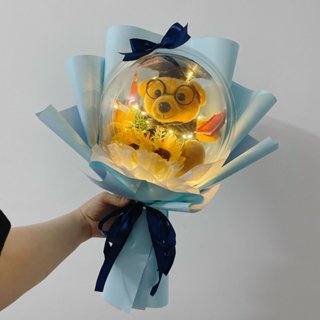  Ảnh thật 100% 🌻 Hoa bong bóng tốt nghiệp cử nhân có gấu bông siêu đẹp 