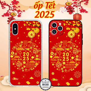 💥Ốp iPhone Tết Ất Tỵ 2025 Màu Đỏ Vàng Tài Lộc Thiết Kế Đẹp iPhone 16 15 14 13 12 11 Pro Max 6 7 Plus X Xs Max OPTET015