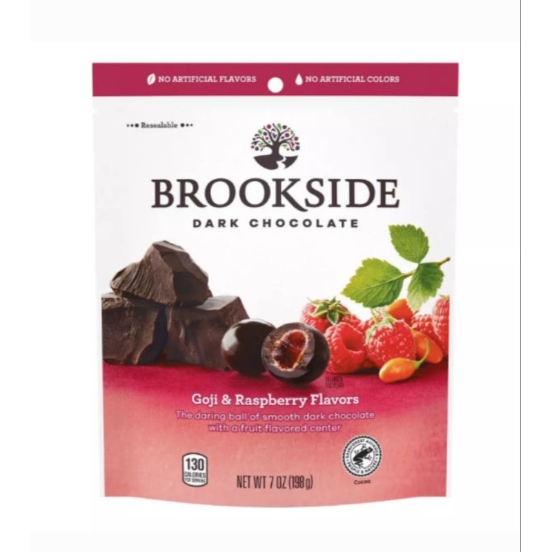 Socola đen nhân lựu Brookside Dark Raspberry Mỹ 200gram siêu ngon
