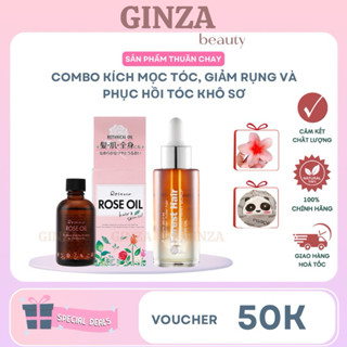 Combo Dầu dưỡng Rose Oil Botanical và Dầu ủ Forest Hair Rosemary Oil 50ML siêu phục hồi và mọc tóc