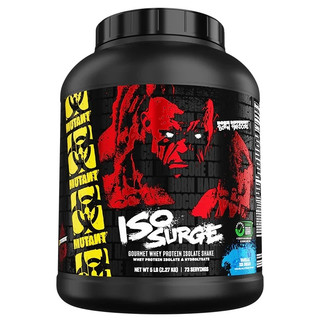 Mutant Iso Surge (2.27Kg/71Liều) Hỗ trợ tăng cơ giảm mỡ, 25g Whey Protein Isolate, 16.3g EAA, 5.5g BCAA